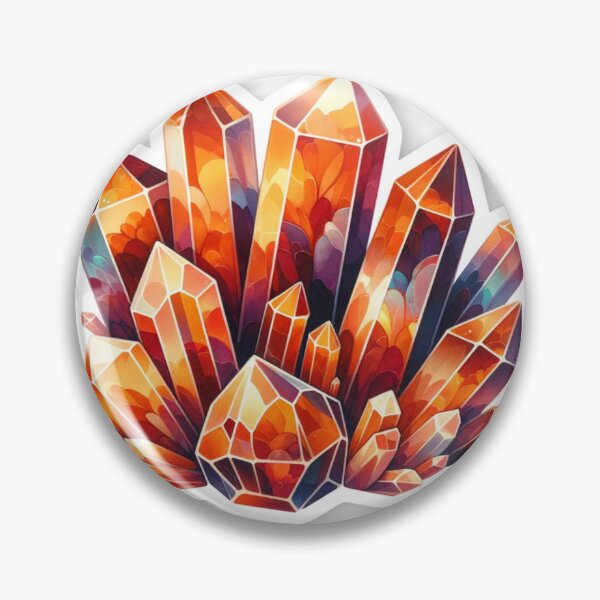 Item preview, Orange Crystal Gemstone Sticker designed and sold by mymagicstoreus.