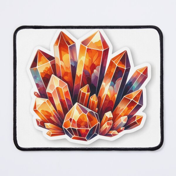 Item preview, Orange Crystal Gemstone Sticker designed and sold by mymagicstoreus.