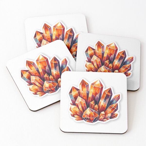 Item preview, Orange Crystal Gemstone Sticker designed and sold by mymagicstoreus.