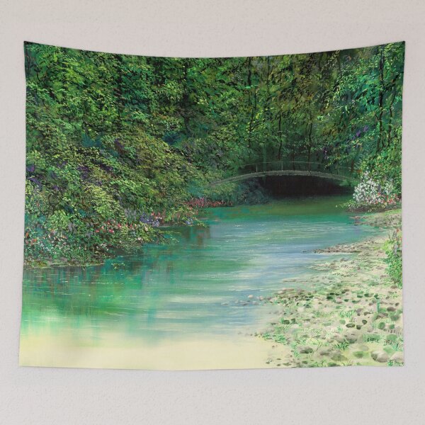 Item preview, Slow Water - a hidden forest scene with mysticism designed and sold by art paintings.