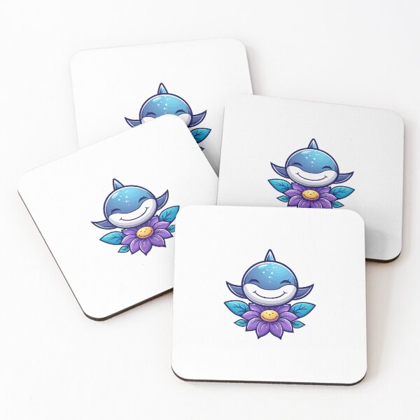 Item preview, Cute shark with flower designed and sold by TheRealmWithin.