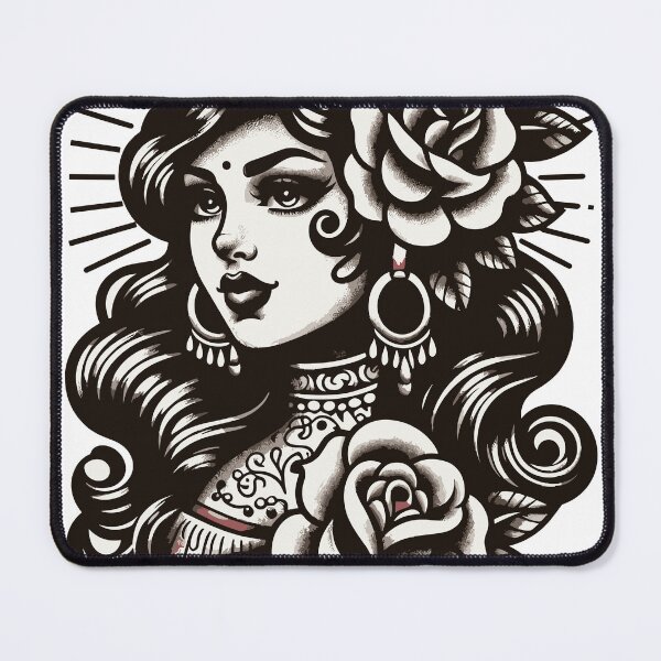 Item preview, Gypsy Girl Tattoo Boho Style designed and sold by Roger-C.