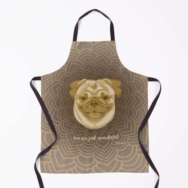 Item preview, Pug Brown Smiling Face "Your are just wonderful" designed and sold by DuFauna.