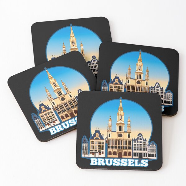Artikelvorschau, Architekturlandschaft von Brüssel, Belgien. Schönes Reisedesign. entworfen und verkauft von Unitepeople.
