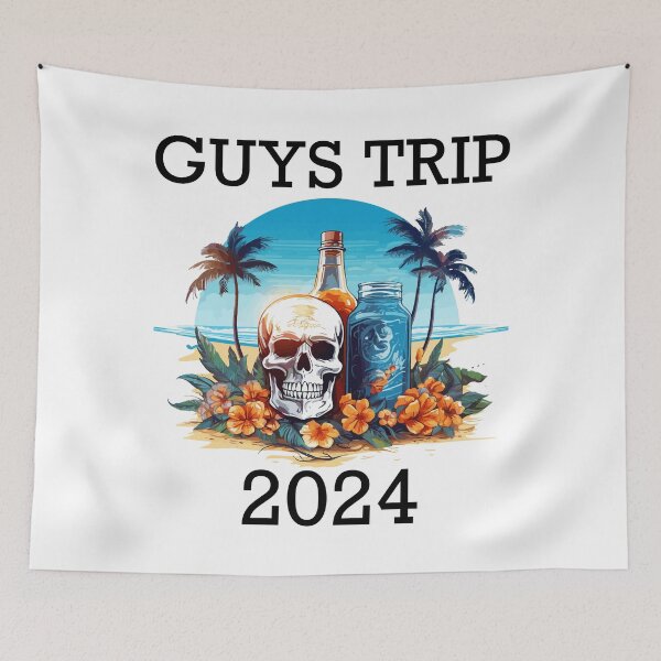 Item preview, Tropical Vacation - Guys Trip 2024 (Black Lettering) designed and sold by VelvetRoom.