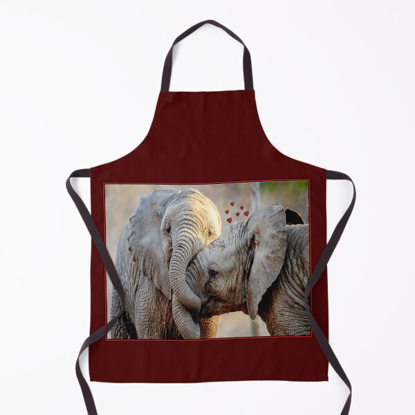 Item preview, Love Elephants Embracing Whimsical Abstract Print designed and sold by posterbobs.