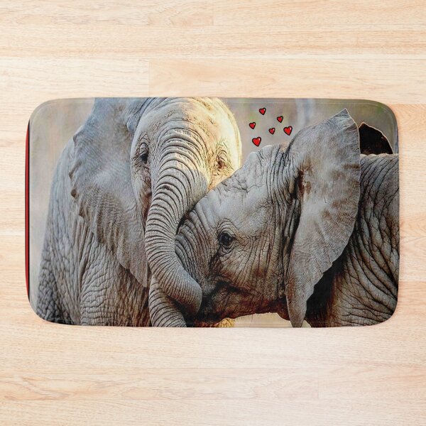 Item preview,  Love Elephants Embracing Whimsical Abstract Print designed and sold by posterbobs.