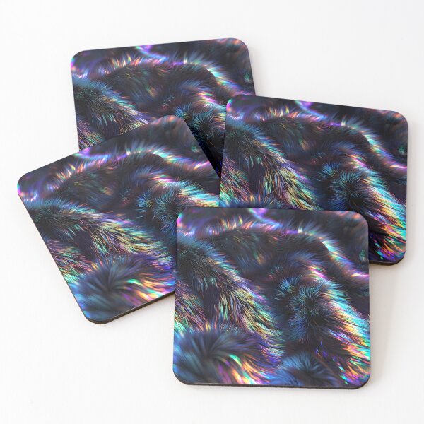 Item preview, Dark Rainbow-Holographic Fur designed and sold by dinaaaaaah.