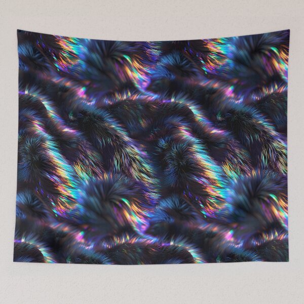 Item preview, Dark Rainbow-Holographic Fur designed and sold by dinaaaaaah.