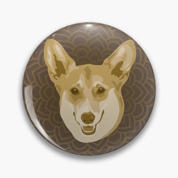 Item preview, Corgi Dog Brown Smiling Face "Your are just wonderful" designed and sold by DuFauna.