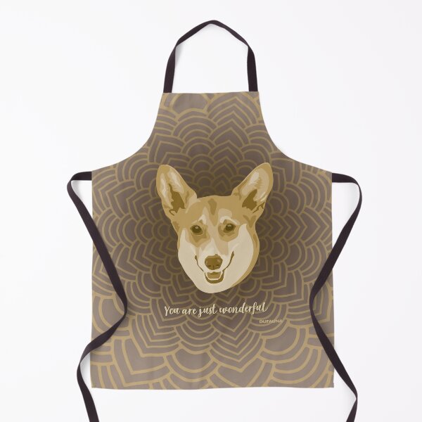 Item preview, Corgi Dog Brown Smiling Face "Your are just wonderful" designed and sold by DuFauna.