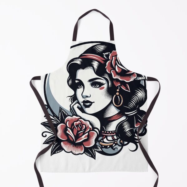 Item preview, Gypsy Girl Traditional Tattoo designed and sold by Roger-C.