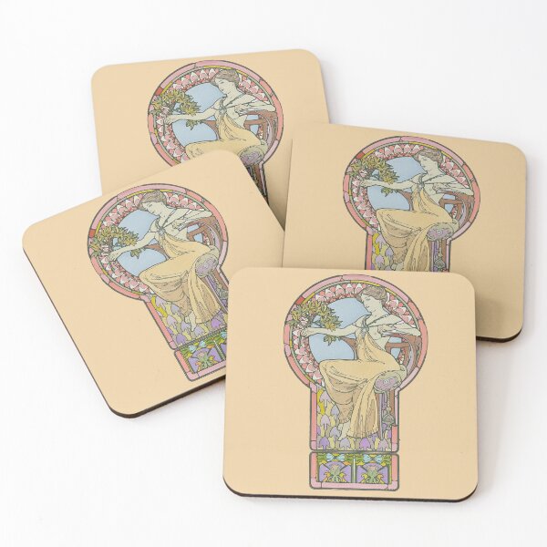 Item preview, Woman with Branch, from Documents decoratifs, by Alphonse Mucha. HIGH DEFINITION designed and sold by MINDTHECHERRY.