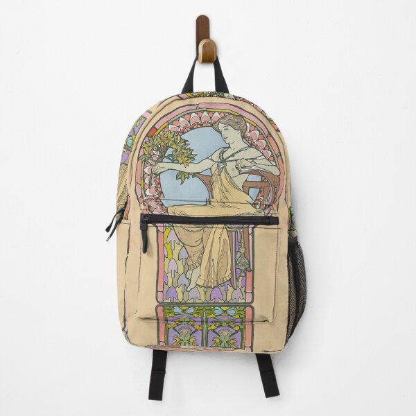 Item preview, Woman with Branch, from Documents decoratifs, by Alphonse Mucha. HIGH DEFINITION designed and sold by MINDTHECHERRY.