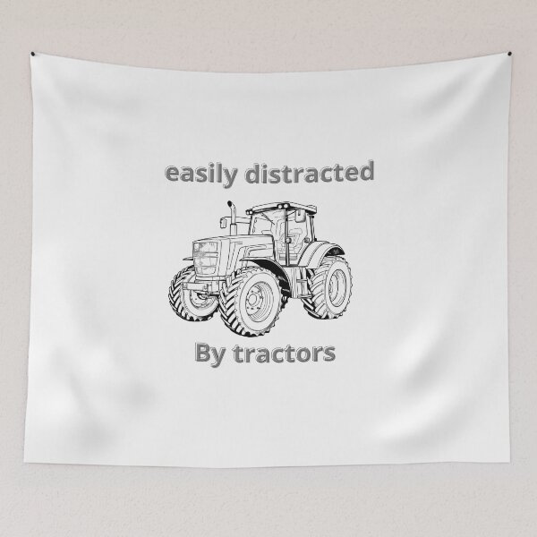 Item preview, Easily Distracted by Tractors designed and sold by DesignedbyLove1.