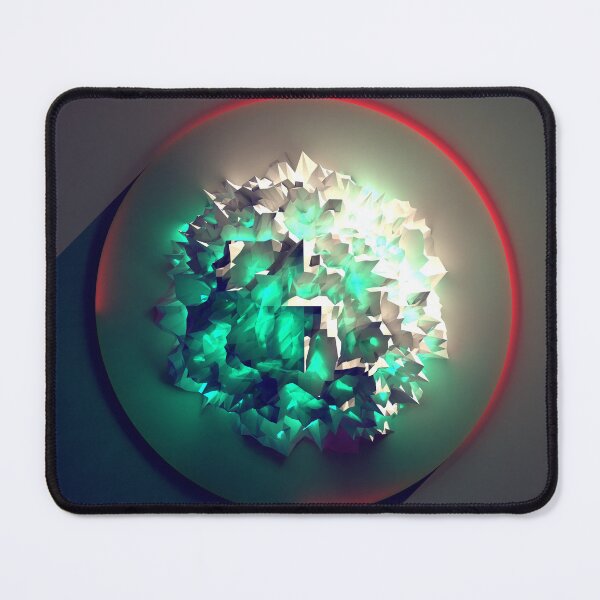 Item preview, Green Glow Random Ico Red Ring designed and sold by jbeckettsweeney.