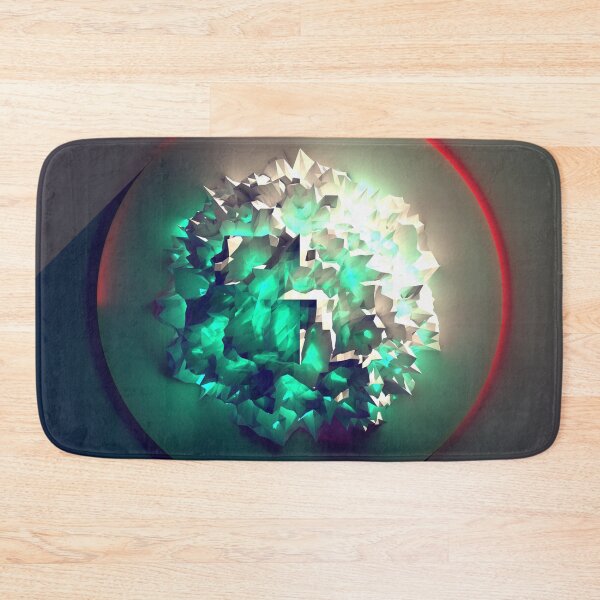 Item preview, Green Glow Random Ico Red Ring designed and sold by jbeckettsweeney.