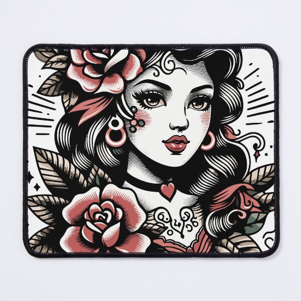 Item preview, Gypsy Girl Tattoo Art designed and sold by Roger-C.
