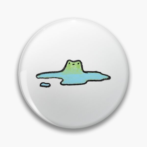 Item preview, Cute and Tired Frog and Puddle Illustration for Frog Lovers designed and sold by slumberlandco.
