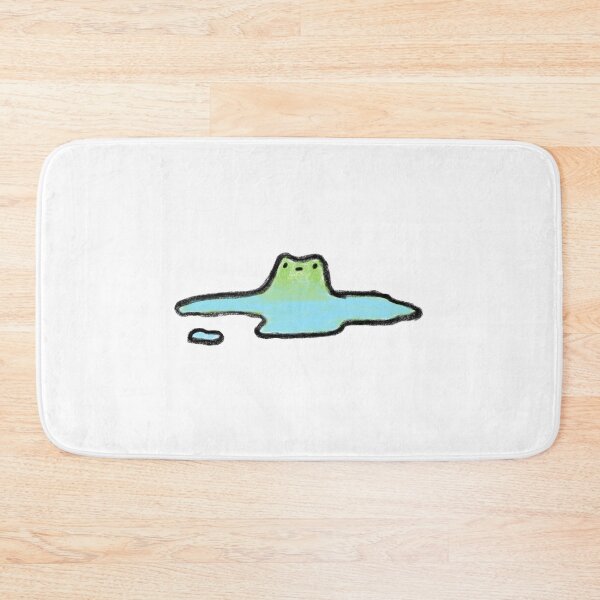 Item preview, Cute and Tired Frog and Puddle Illustration for Frog Lovers designed and sold by slumberlandco.
