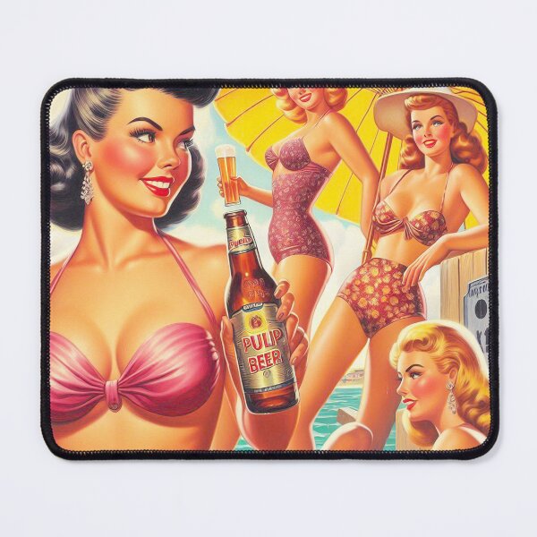 Item preview, Retro Beer Summer Girls designed and sold by PulpVintage.
