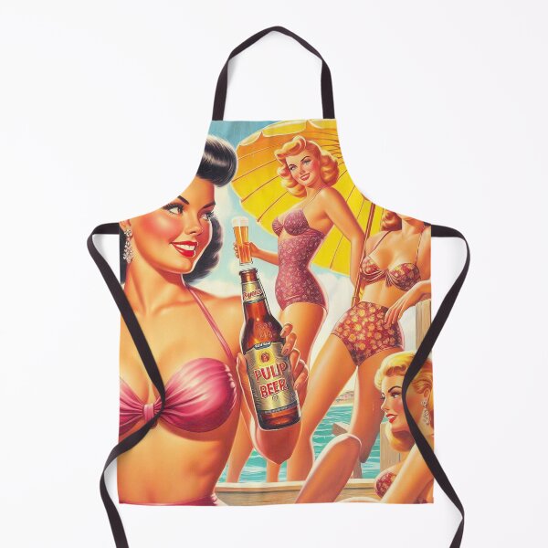 Artikelvorschau, Retro-Bier-Sommer-Mädchen entworfen und verkauft von PulpVintage.