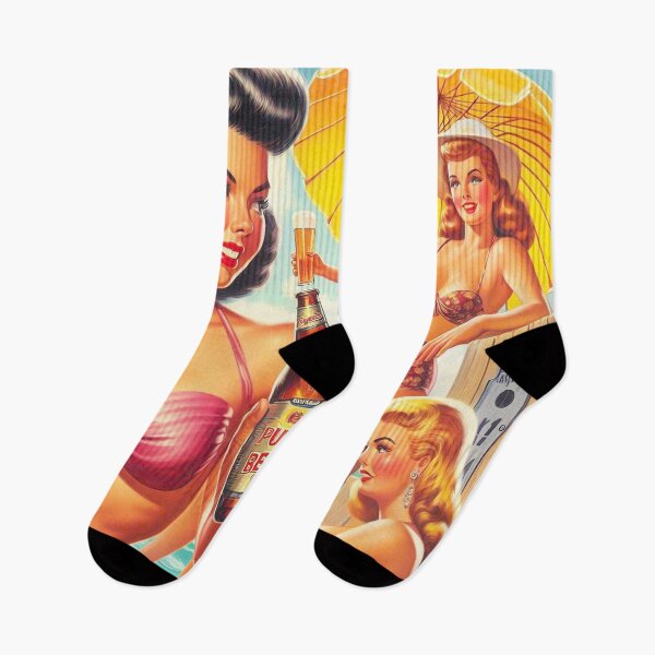 Item preview, Retro Beer Summer Girls designed and sold by PulpVintage.