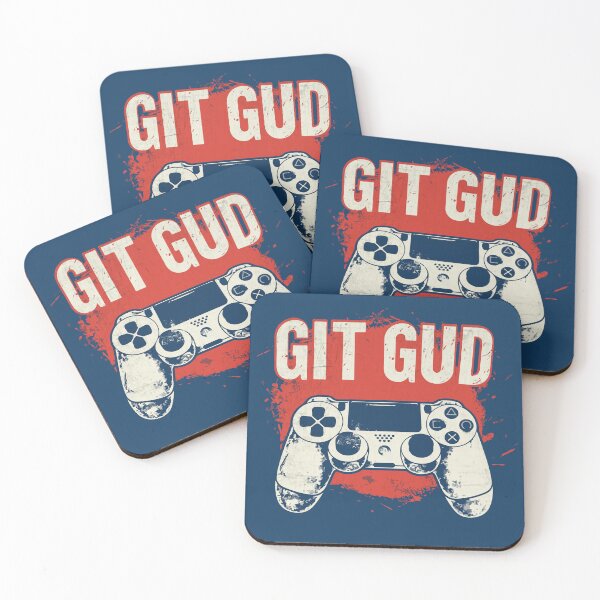 Item preview, Git Gud! - Gamer's Victory Mantra designed and sold by Sir Meow Meow.