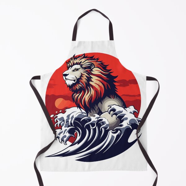 Item preview, Lion on waves designed and sold by TheRealmWithin.