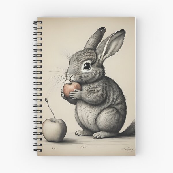 Item preview, Rabbit with Apple designed and sold by greygoul.
