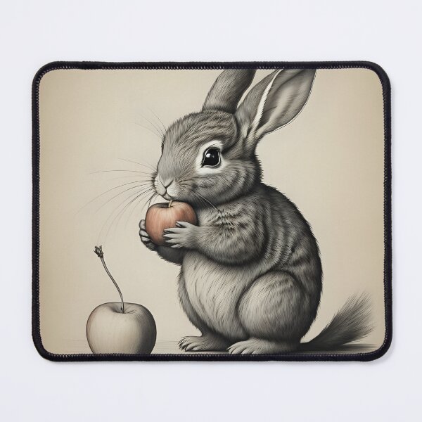 Item preview, Rabbit with Apple designed and sold by greygoul.