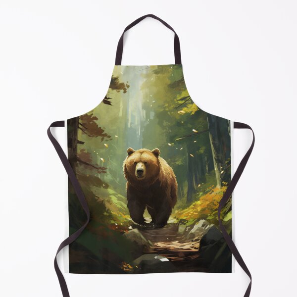 Item preview, Ghibili style brown bear designed and sold by ThisWayUpAr.