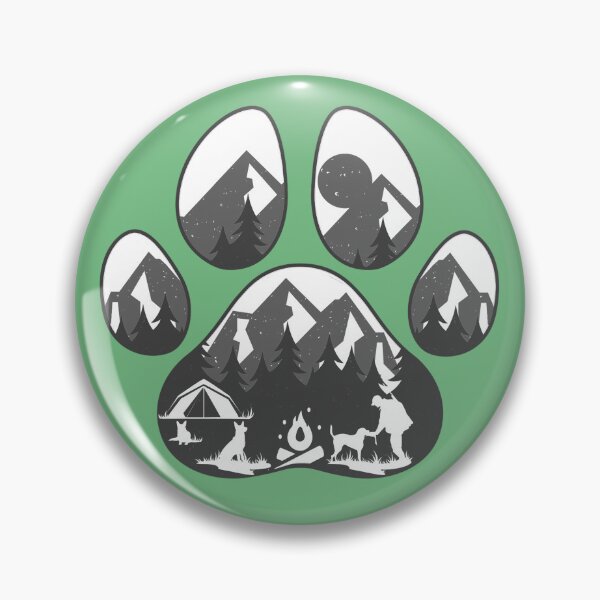 Item preview, Dog Paw in Camping Theme designed and sold by GuigShop.