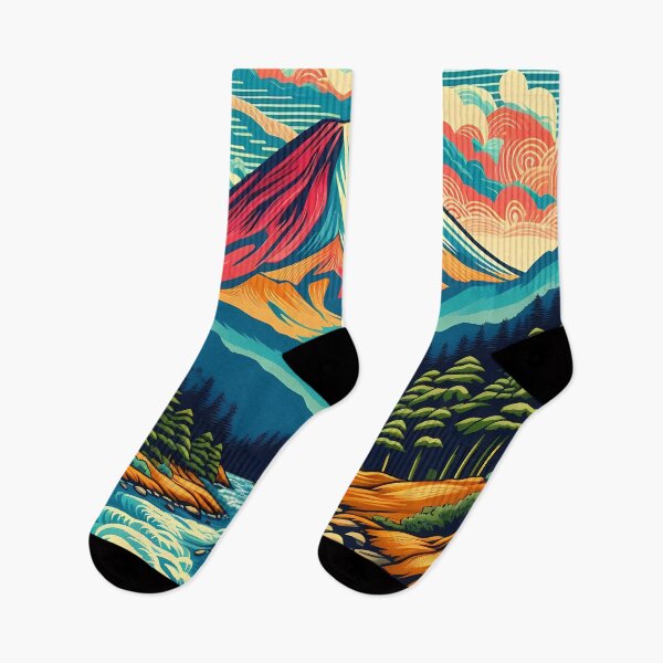 Item preview, Vibrant Mountain River: A Tapestry of Nature's Colors designed and sold by Vitalka-uk.