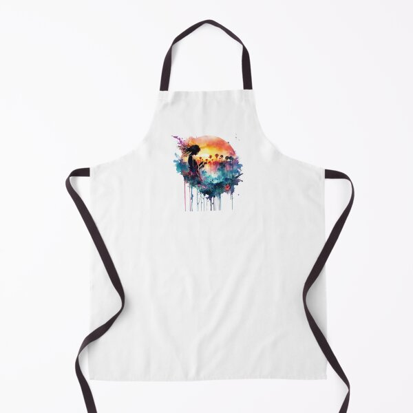 Item preview, Flower Girl Island Watercolour Reflection Design designed and sold by fluidwatercolor.