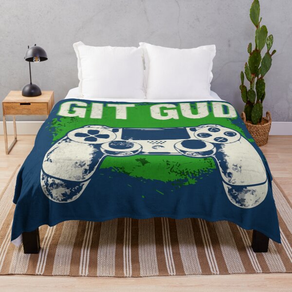 Item preview, Git Gud! - Gamer's Victory Mantra (Green) designed and sold by Sir Meow Meow.