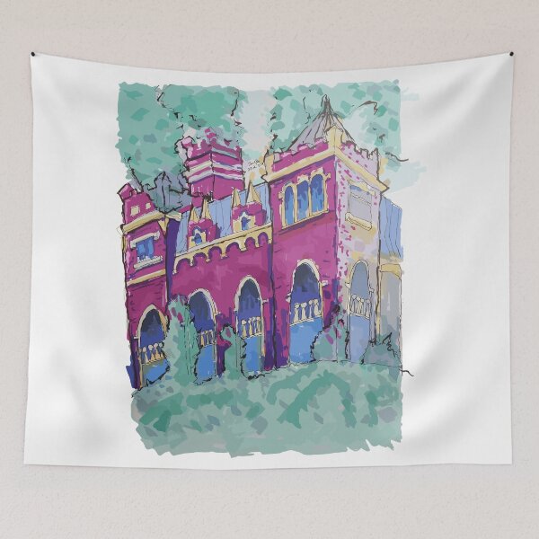 Item preview, Castle in Budapest purple designed and sold by JoseloRochaArt.