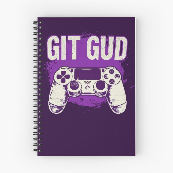 Item preview, Git Gud! - Gamer's Victory Mantra (Purple) designed and sold by Sir Meow Meow.