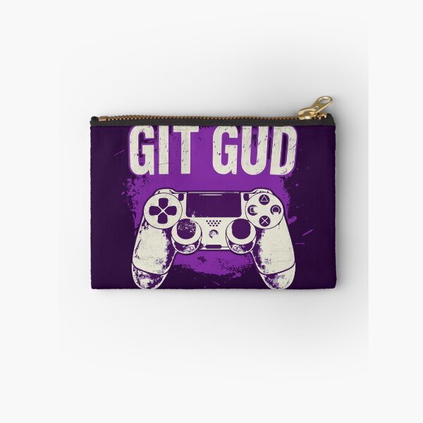Item preview, Git Gud! - Gamer's Victory Mantra (Purple) designed and sold by Sir Meow Meow.