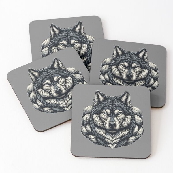 Item preview, Wolf Spirit Animal Humorous and Cute Muscle Design designed and sold by styleonestaa.