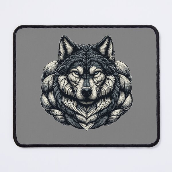 Item preview, Wolf Spirit Animal Humorous and Cute Muscle Design designed and sold by styleonestaa.