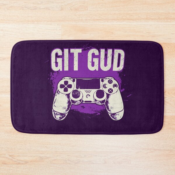 Item preview, Git Gud! - Gamer's Victory Mantra (Purple) designed and sold by Sir Meow Meow.