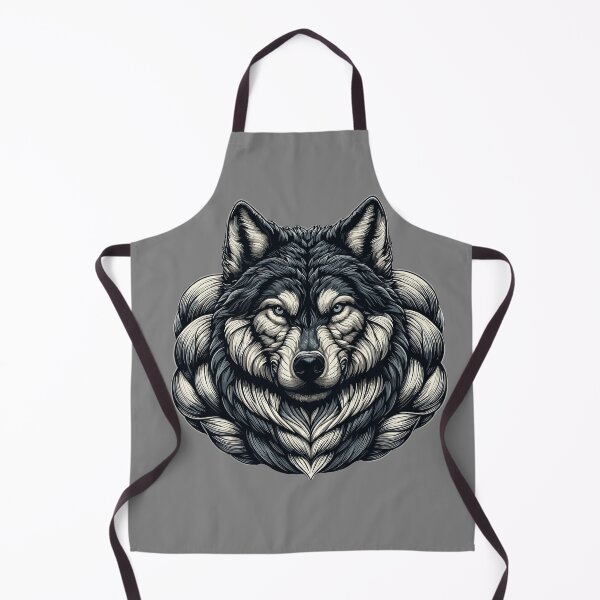 Item preview, Wolf Spirit Animal Humorous and Cute Muscle Design designed and sold by styleonestaa.