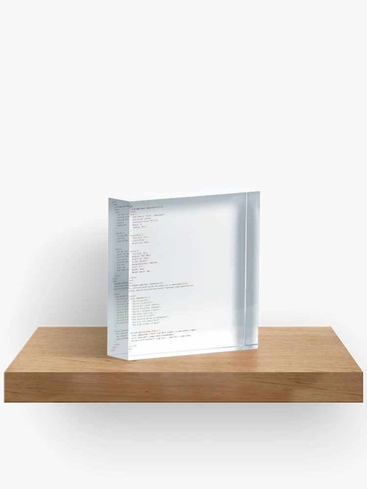 Thumbnail 2 of 5, Acrylic Block, Coding Queens>Tech>Sticker designed and sold by codingqueens.