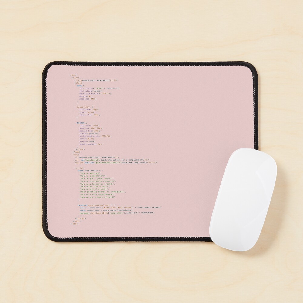 Item preview, Mouse Pad designed and sold by codingqueens.