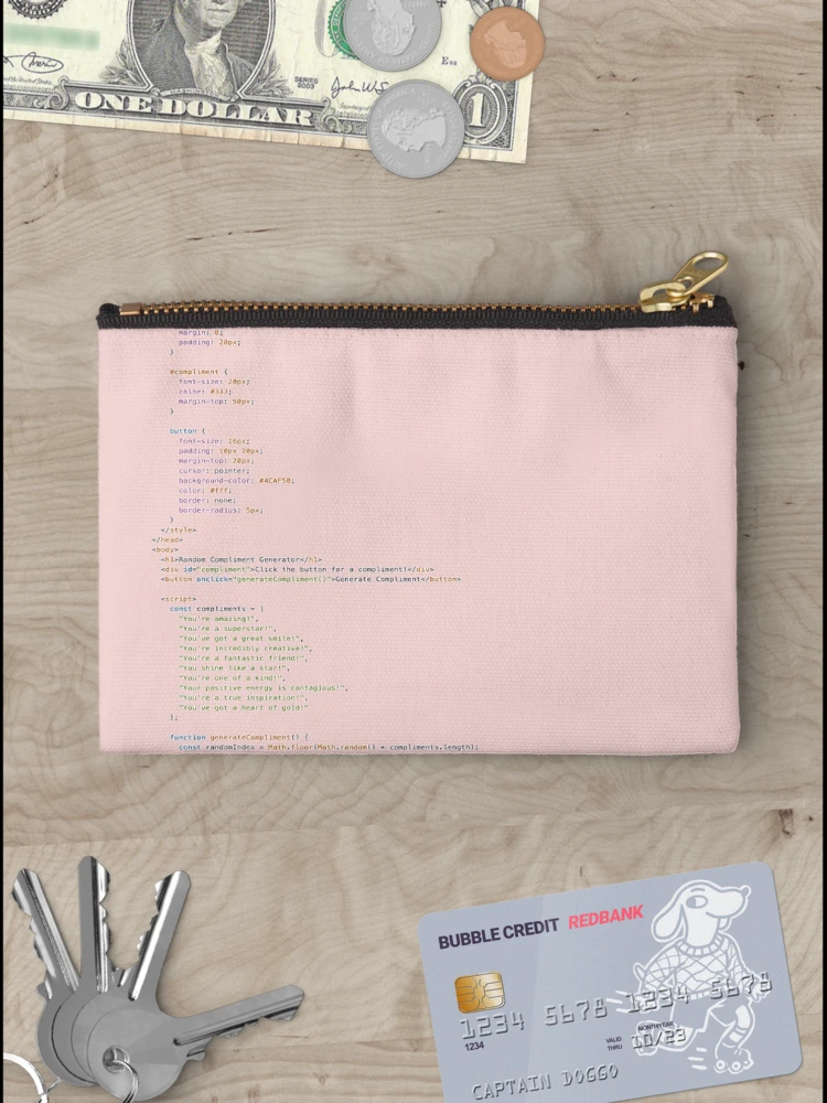 Thumbnail 3 of 4, Zipper Pouch, Coding Queens>Tech>Sticker designed and sold by codingqueens.