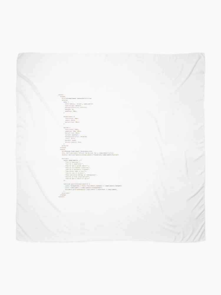 Thumbnail 2 of 3, Scarf, Coding Queens>Tech>Sticker designed and sold by codingqueens.