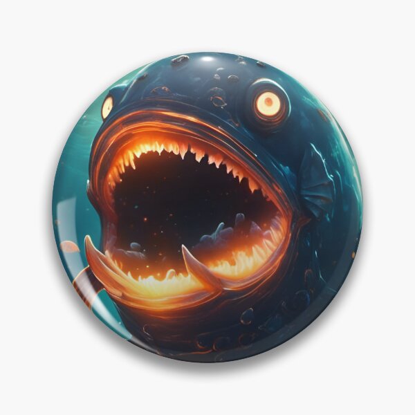 Item preview, Creatures of the Deepsea - Bioluminescent Piranha designed and sold by FunverAI.