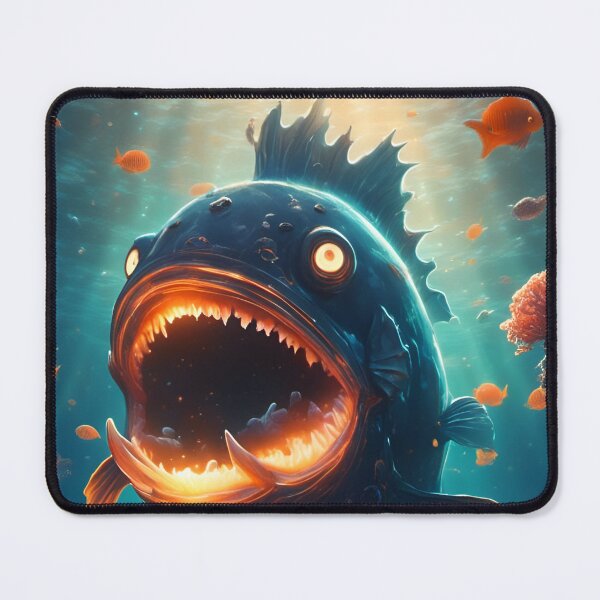 Item preview, Creatures of the Deepsea - Bioluminescent Piranha designed and sold by FunverAI.