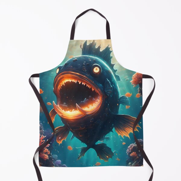 Item preview, Creatures of the Deepsea - Bioluminescent Piranha designed and sold by FunverAI.